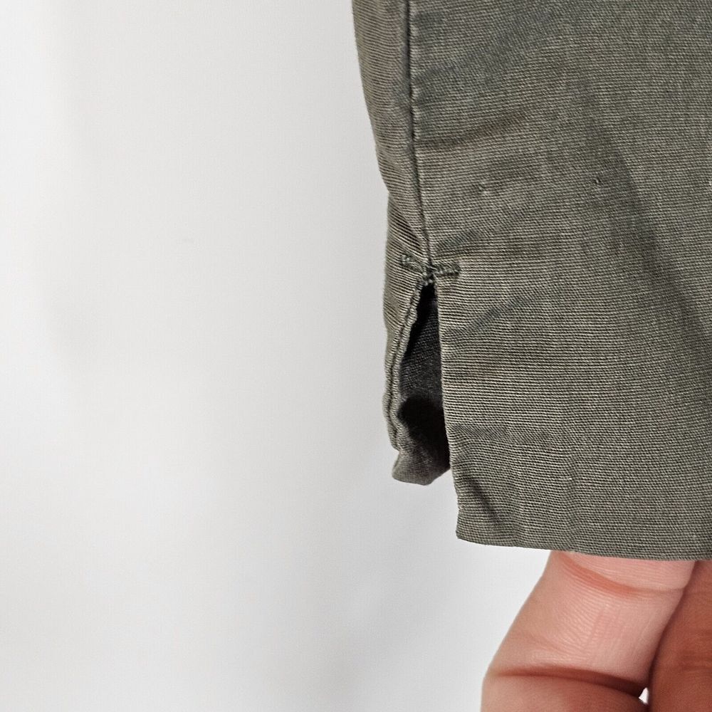 RALPH Ralph Lauren Vintage Capri Pants Pockets Logo Drawstring Green Cotton‎ 12 - Picture 9 of 16